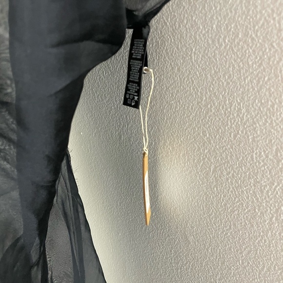 SKIMS Sheer Romance Halter Slip Dress in Black Size Medium - Picture 8 of 11